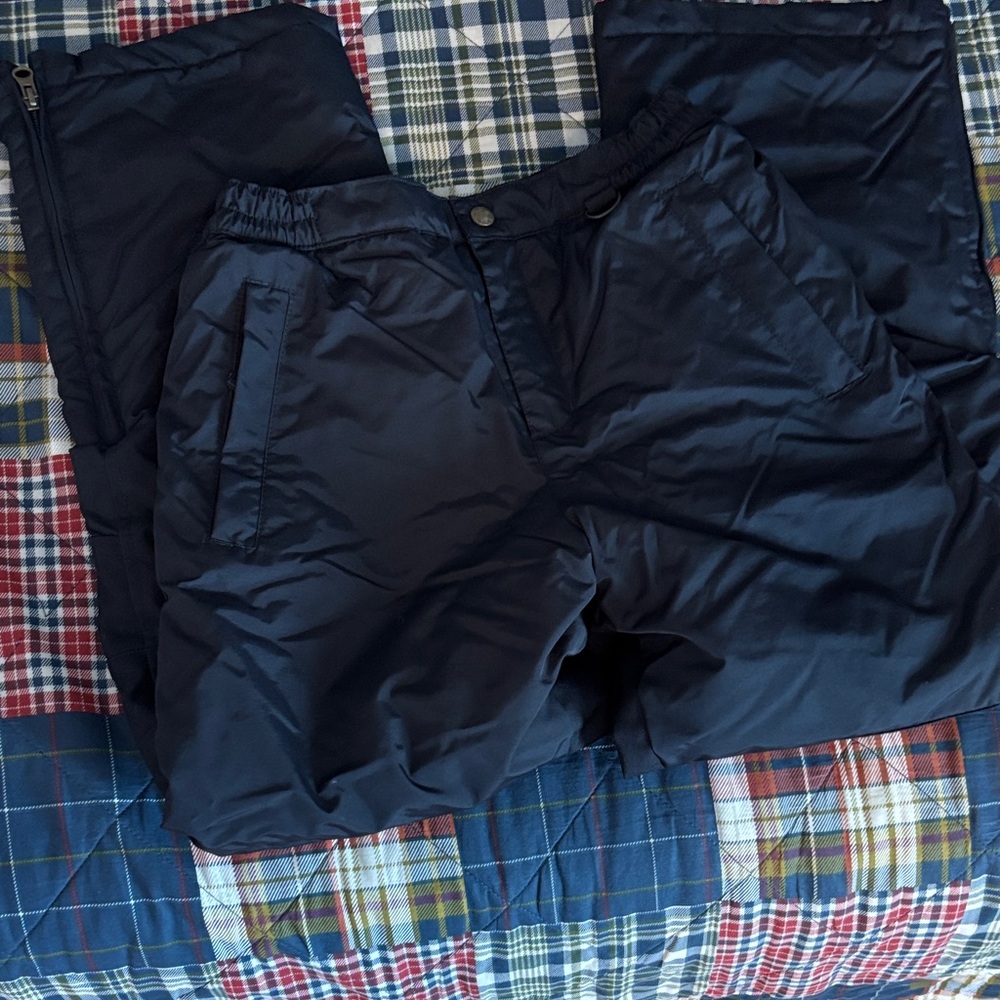 Lands' End kids black snow pants